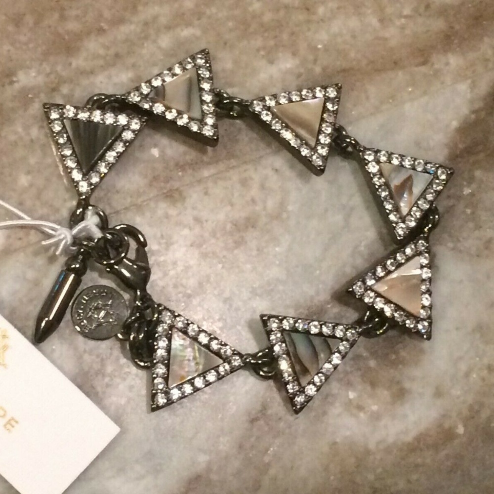 SALE! NWT Loren Hope Crystal Abalone Bracelet